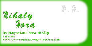 mihaly hora business card